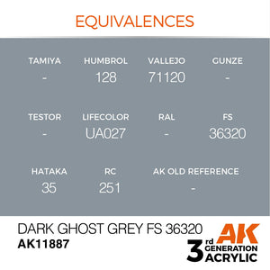 AK Interactive AK11887 DARK GHOST GRAY FS 36320 – AIR 17ml – image 3