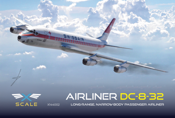 Maquette X-Scale 144002 Douglas DC-8-32 Swissair au 1/144