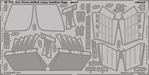 Eduard 48723 Sea Vixen folded wings, landing flaps 1/48 Airfix – imagen 2