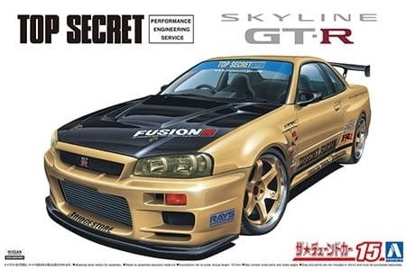 Aoshima 05984 Top Secret BNR34 Skyline GT-R &amp;#39;02 1/24