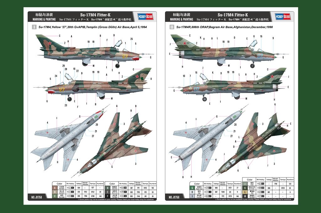 Hobby Boss 81758 Su-17M4 Fitter-K 1/48 – imagen 4