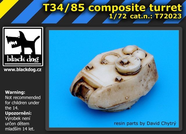 Black Dog T72023 T34 / 85 composite turet for Dragon, Trumpeter 1/72 – imagen 2