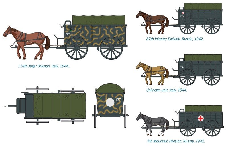 Italeri 6517 Hf.2 Schwerer Heeresfeldwagen 1/35 – imagen 4