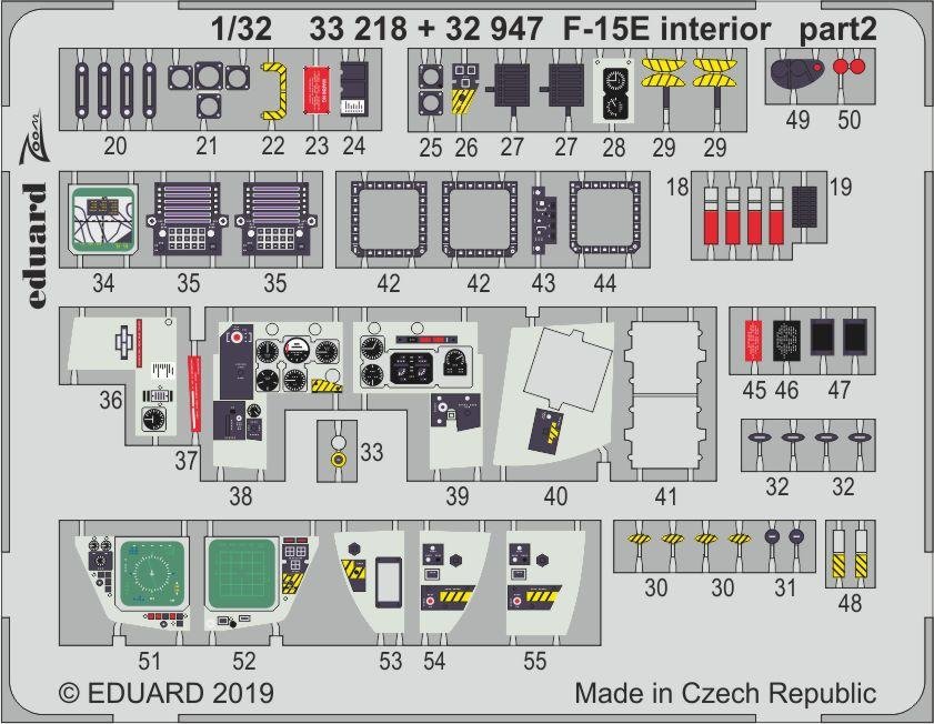 Eduard 32947 F-15E interior 1/32 TAMIYA – Bild 2
