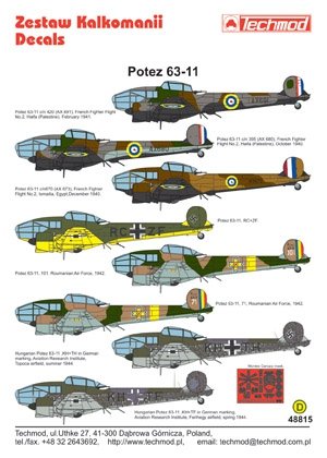 Techmod 48815 - Potez 63-11 1/48 – image 2