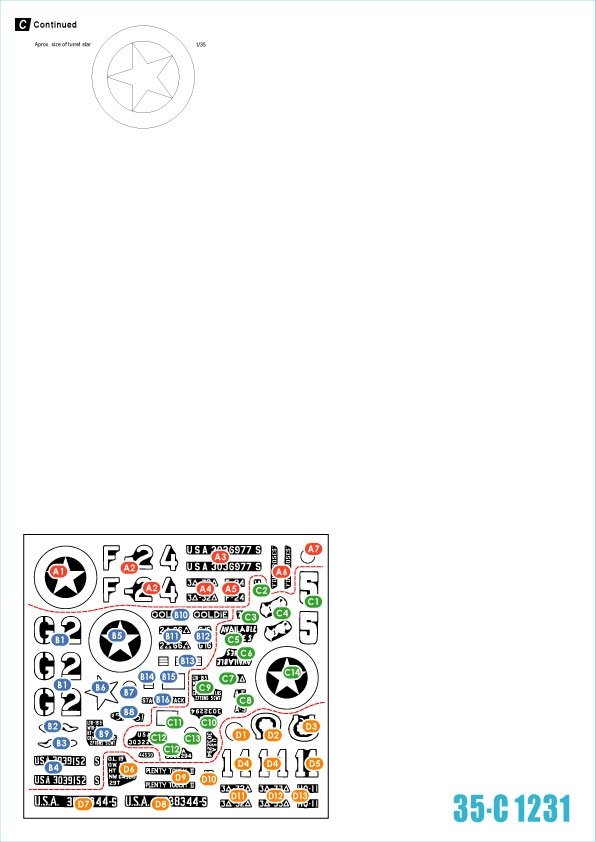 Star Decals 35-C1231 US M4A1 75mm Sherman 1/35 – immagine 2