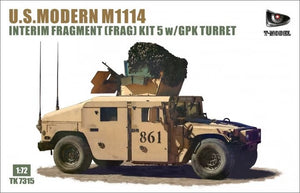 Kit T-Model TK7315 US Modern M1114 HMMWV Interim Fragment (Frag) 5 en tourelle GPK 1/72