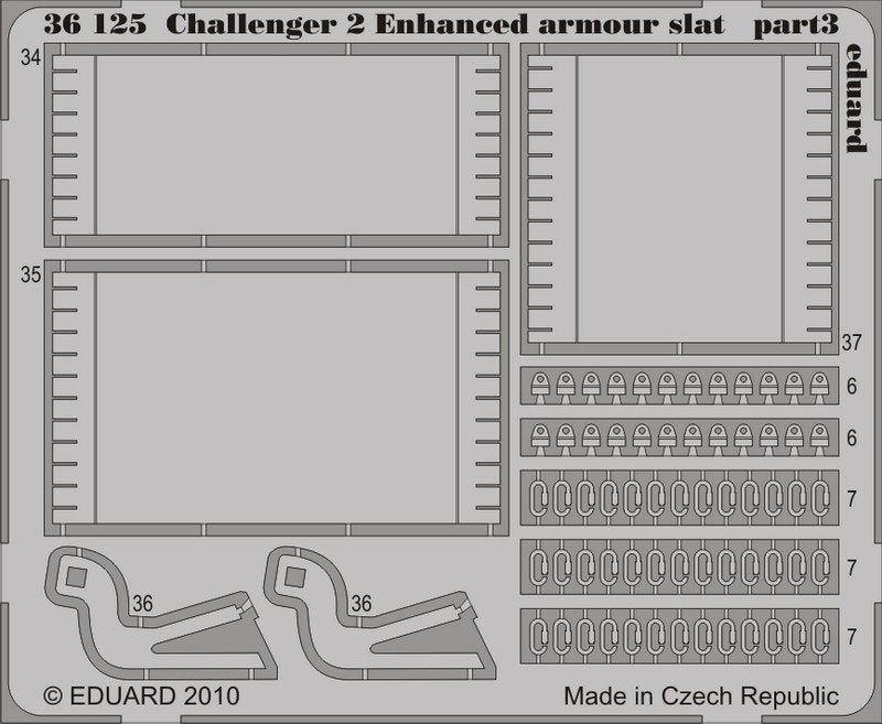 Eduard 36125 Challenger 2 Enhanced armour slat 1/35 Trumpeter – imagen 3