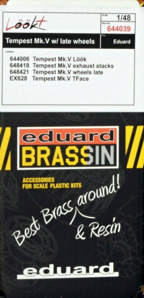 Eduard 644039 Tempest Mk. V w/ late wheels LöökPlus 1/48 EDUARD – imagen 2