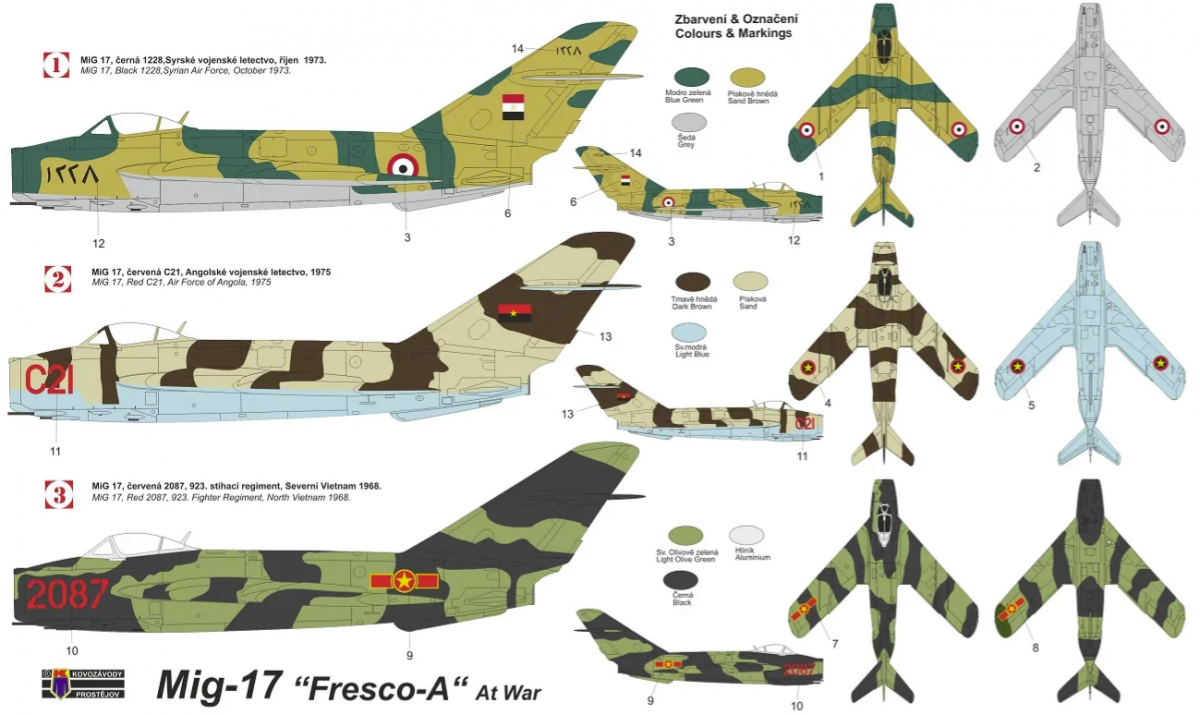 Kovozavody Prostejov KPM4826 MiG-17 „Fresco-A“ At War 1/48 – imagen 2