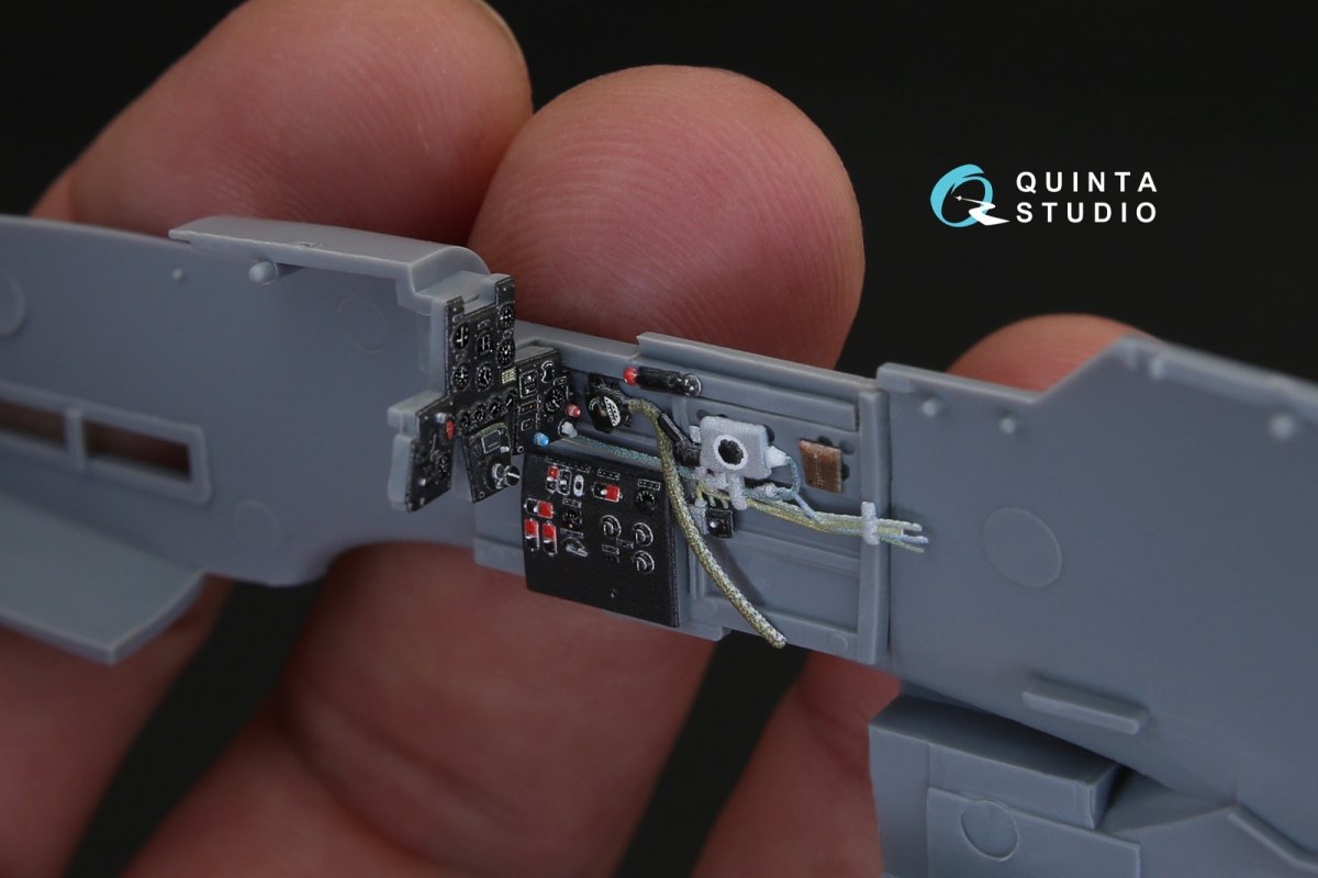 Quinta Studio QD48140 Ki-61-I 3D-Printed &amp;amp; coloured Interior on decal paper (for Hasegawa kit) 1/48 – imagen 6