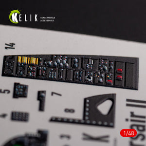 KELIK K48101 A-7E Corsair II- interior 3D decals for HobbyBoss kit 1/48 – immagine 6