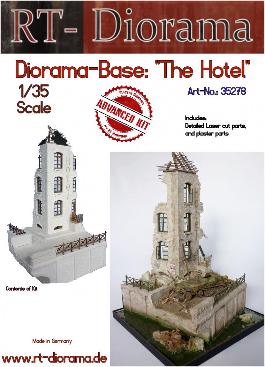 RT-Diorama 35278 Diorama-Base: &amp;quot;The Hotel&amp;quot; 1/35