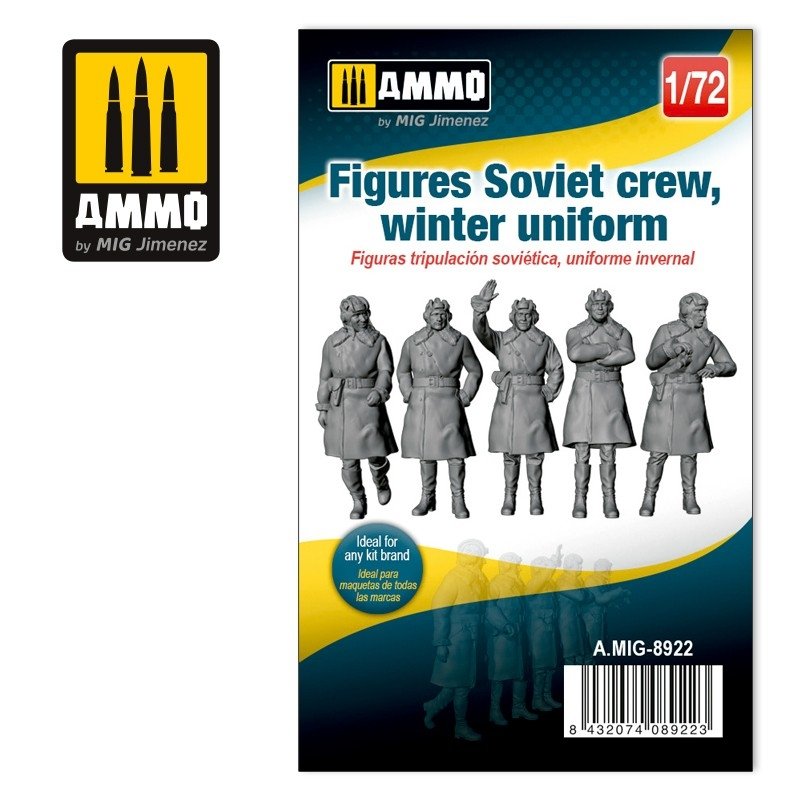 Munitions pour figurines de Mig 8922, équipage soviétique, uniforme d&amp;#39;hiver, échelle 1/72