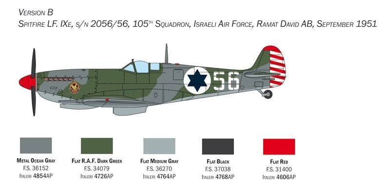 Italeri 2804 Spitfire Mk. IX 1/48 – immagine 4