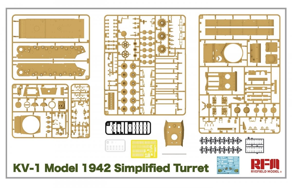 Maquette Rye Field 5041 KV-1 Modèle 1942 Tourelle simplifiée 1/35 – image 2