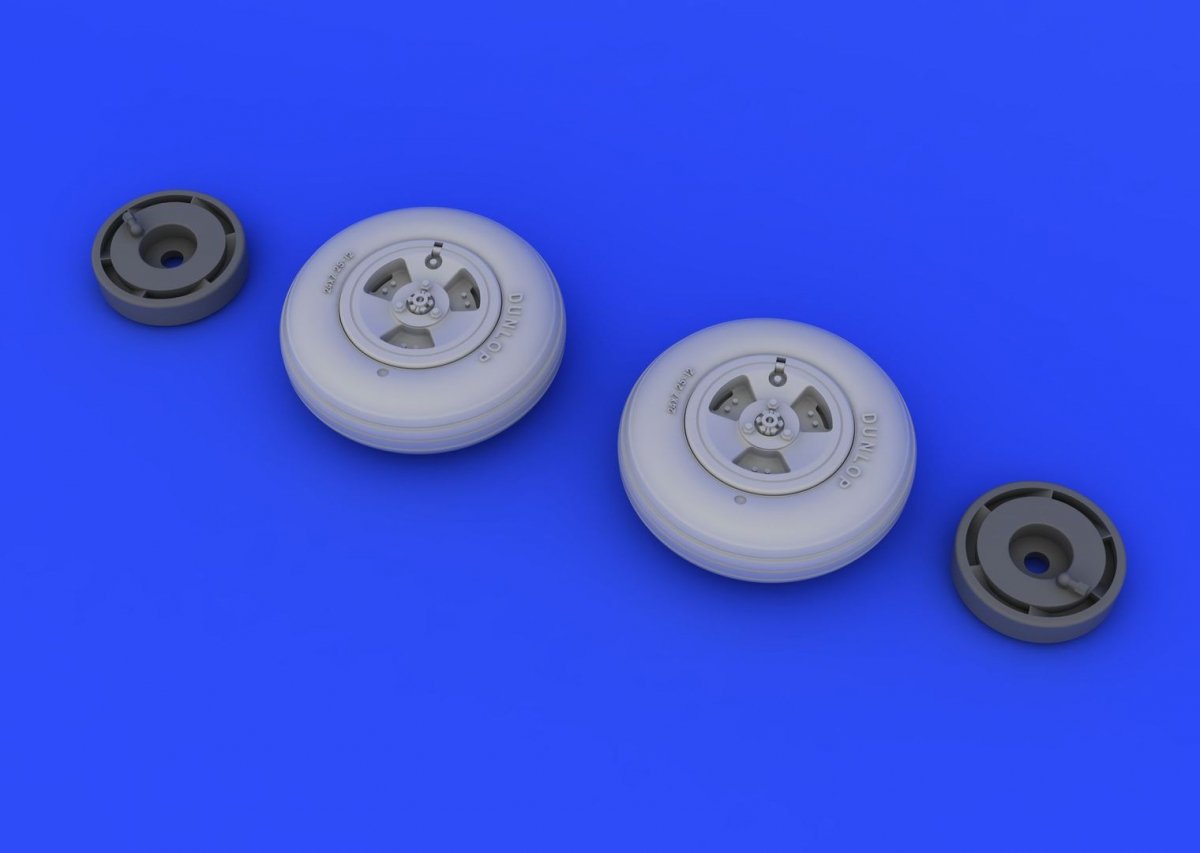 Eduard 648218 Spitfire Mk. XVI wheels - 3 spoke 1/48 (EDUARD) – imagen 4