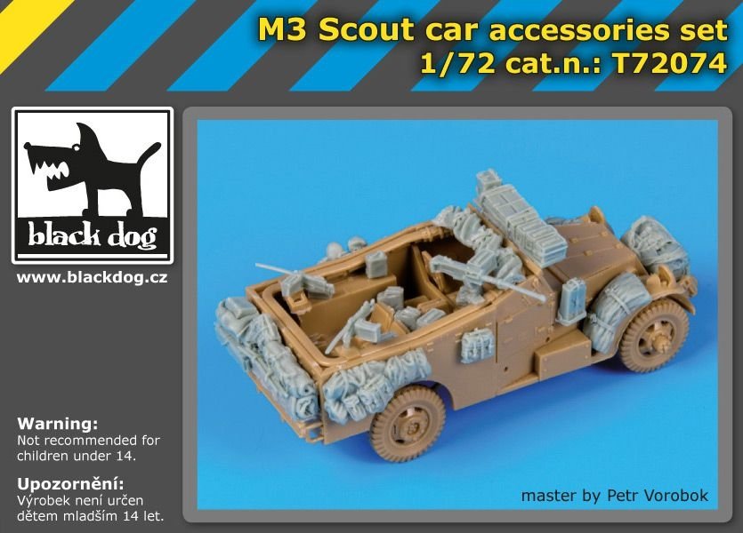 Black Dog T72074 M 3 Scout car accessories set for Italeri 1/72 – imagen 2