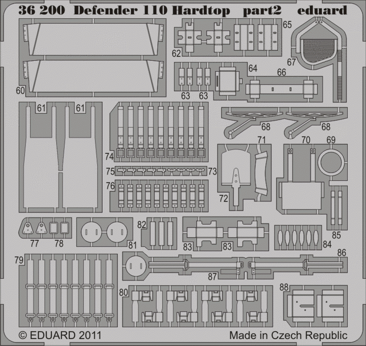 Eduard 36200 Defender 110 hardtop 1/35 Hobby Boss