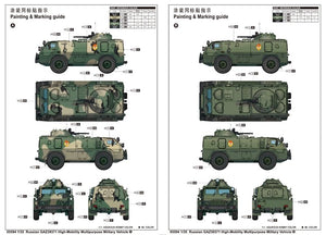 Trumpeter 05594 Russian GAZ39371 High-Mobility Multipurpose Military Vehicle 1/35 – imagen 2