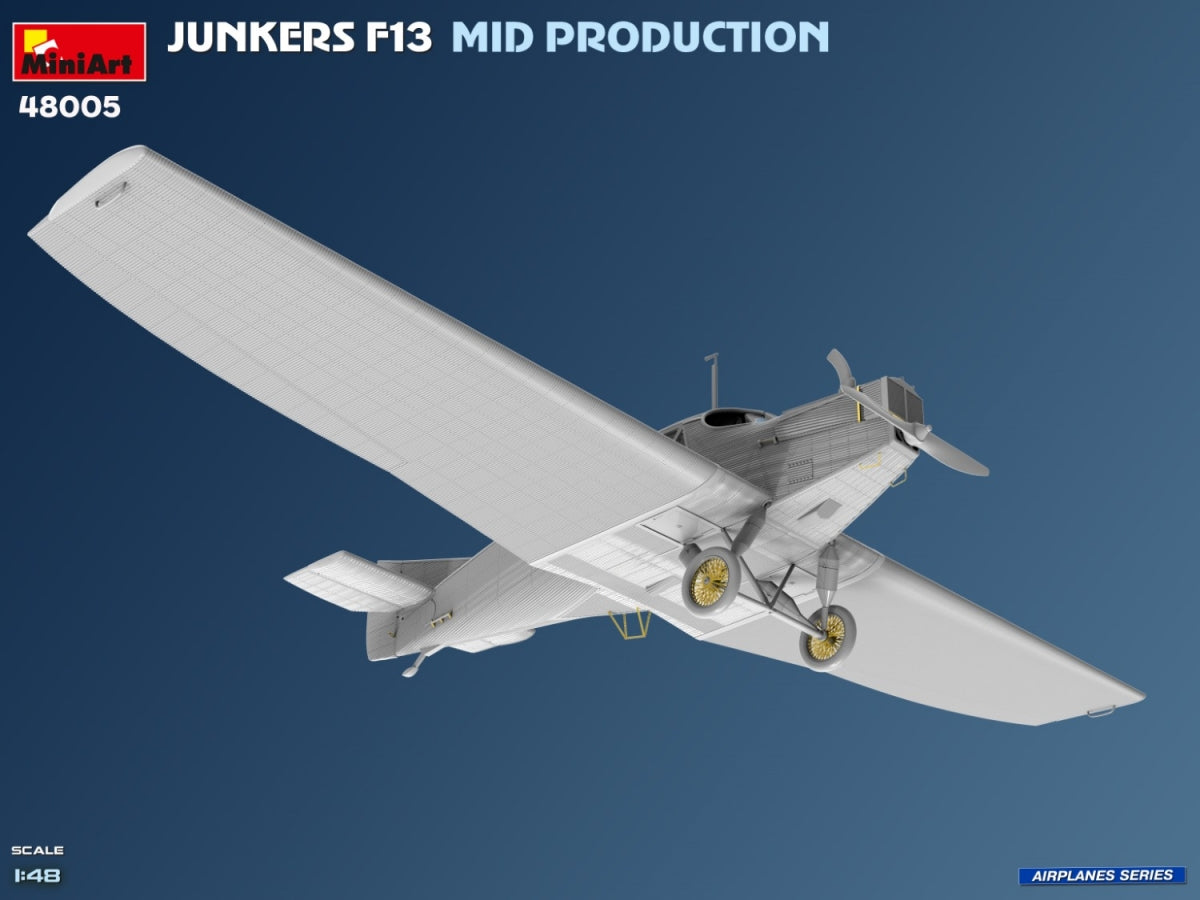 MiniArt 48005 Junkers F13. Mid Prod. German, Polish, Swiss Service 1/48 – imagen 5