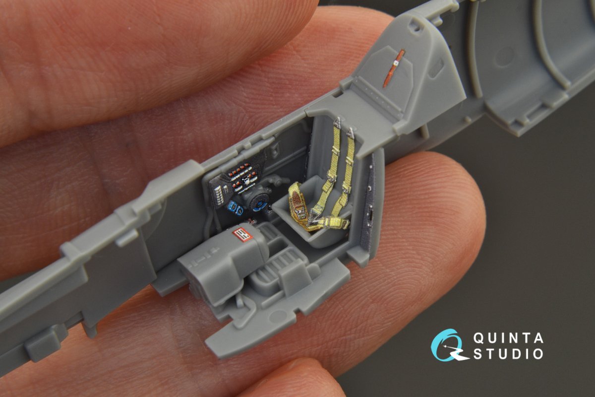 Quinta Studio QD72037 Bf 109 G-6 3D-Printed &amp;amp; coloured Interior on decal paper (Tamiya) 1/72 – immagine 11