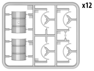 MiniArt 35597 GERMAN 200L FUEL DRUMS WW2 1/35 – immagine 6