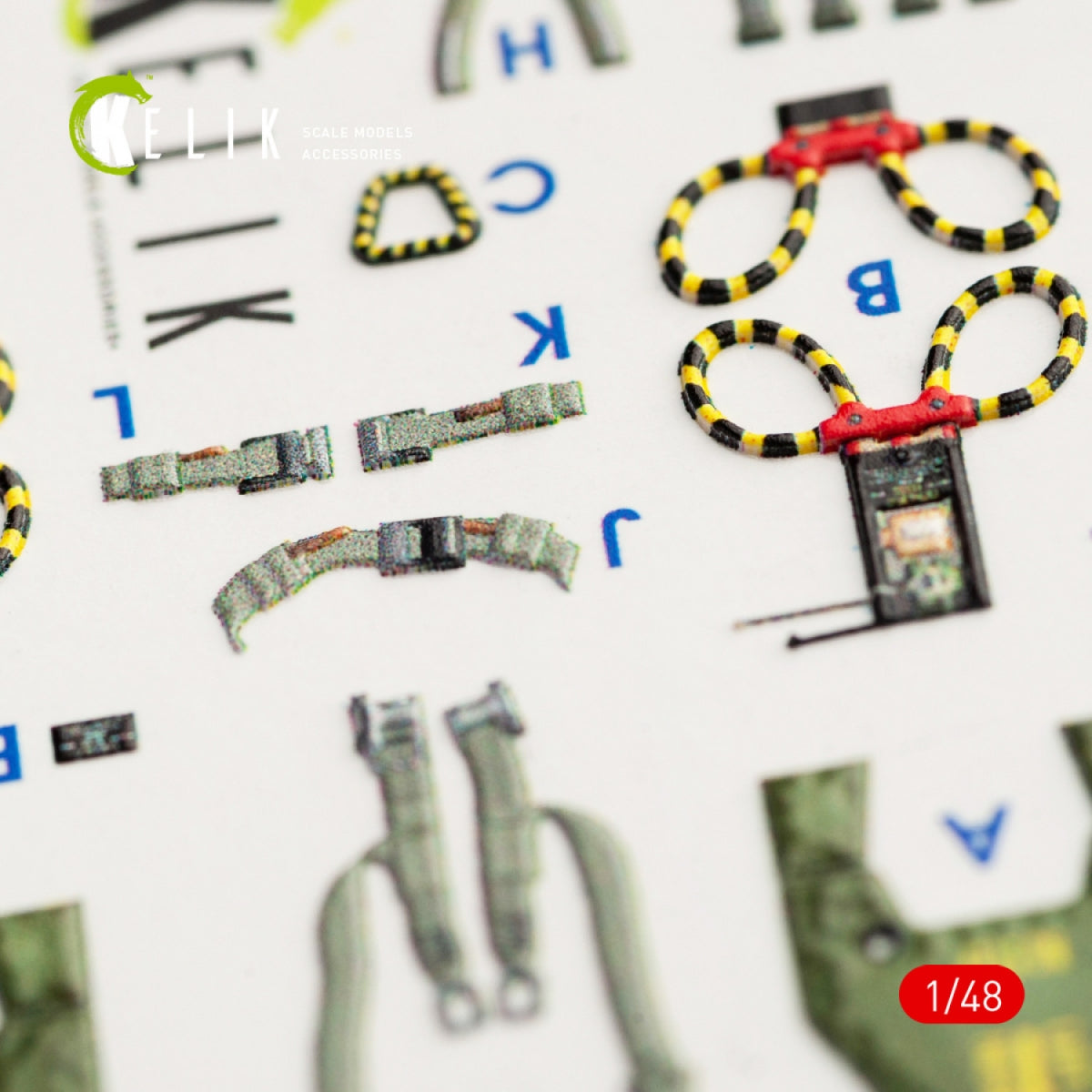 KELIK K48056 F-4G INTERIOR 3D DECALS FOR MENG KIT 1/48 – immagine 8