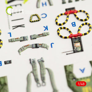 KELIK K48056 F-4G INTERIOR 3D DECALS FOR MENG KIT 1/48 – immagine 8