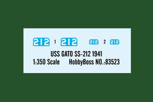 Hobby Boss 83523 USS GATO SS-212 1941 1/350 – immagine 2
