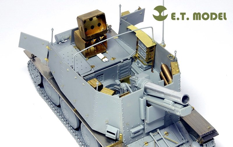 ET Modèle E35-005 Seconde Guerre mondiale allemand Sd.Kfz.138/1 Ausf.H 15cm sIG33/1 « Grille » (Pour DRAGON 6470) (1/35) – image 10