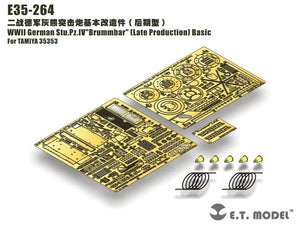 Maquette ET Model E35-264 Stu.Pz.IV « Brummbar » allemand de la Seconde Guerre mondiale (production tardive) - Tamiya 35353, échelle 1/35