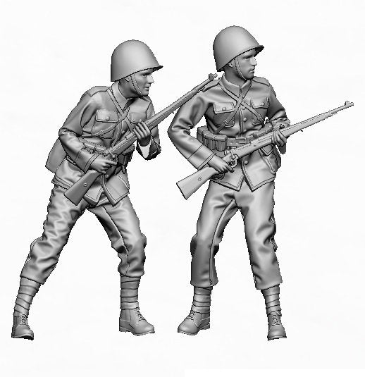 Glowel Miniatures 35041 Polish infantry combat poses 1/35 – Bild 2