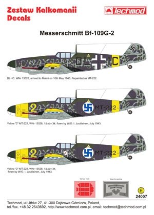 Techmod 24007 - Messerschmitt Bf 109G-2 1/24 – imagen 2
