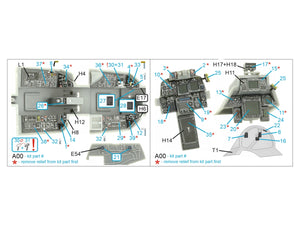 Quinta Studio QDS-48405 F-14D 3D-Printed &amp;amp; coloured Interior on decal paper (Hobby Boss) (Small version) 1/48 – Bild 2