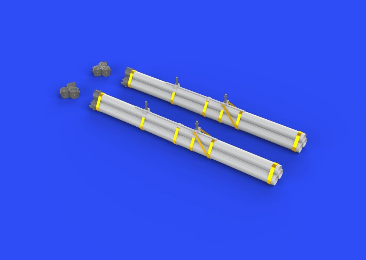 Eduard 632082 Bazooka rocket launchers for P-40 1/32 – imagen 2