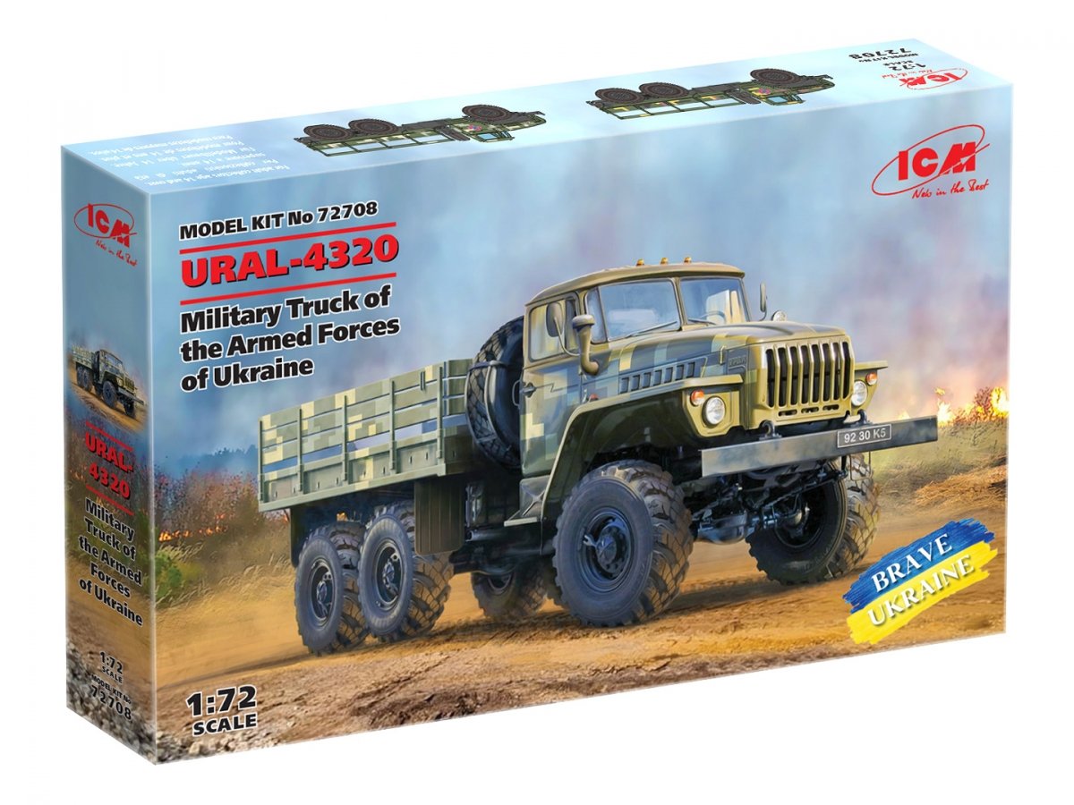 ICM 72708 URAL-4320 Military Truck of the Armed Forces of Ukraine 1/72 – image 2