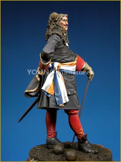 Young Miniatures YH7005 Holland Officer of Artillery, 1705 70mm – Bild 3