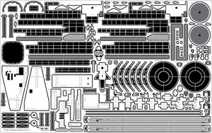 Pontos 23002F1 USS BB-63 Missouri 1945 Detail Up Set (Teak tone stained wooden deck) 1/200 – zdjęcie 11