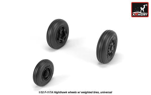 Armory Models AW32305 F-117A Nighthawk wheels w/ weighted tires 1/32 – imagen 3