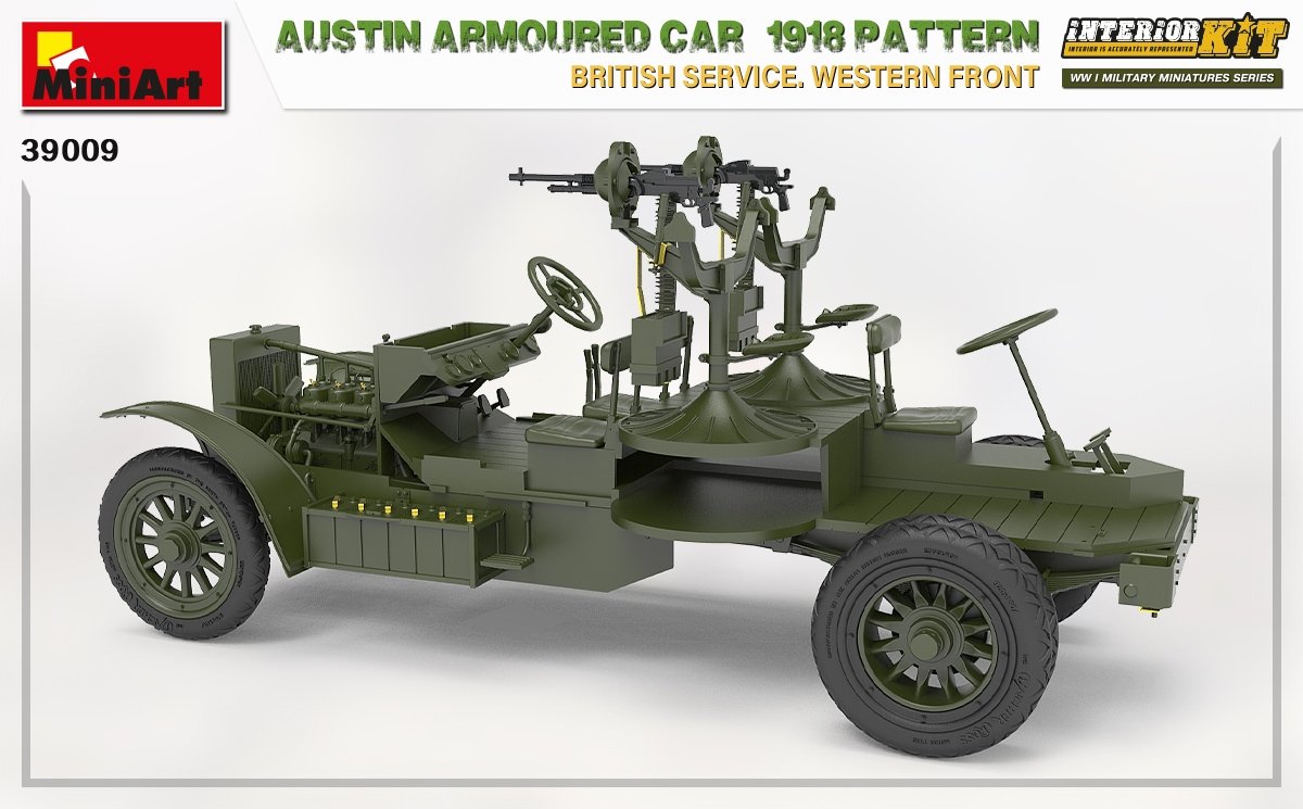 Miniart 39009 AUSTIN ARMOURED CAR 1918 PATTERN. BRITISH SERVICE. WESTERN FRONT. INTERIOR KIT 1/35 – Bild 11