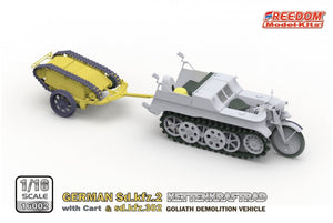 Freedom 16002 GERMAN SD.KFZ.2 KETTENKRAFTRAD &amp;amp; SD.KFZ.302 GOLIATH DEMOLITION VEHICLE 1/16 – imagen 3
