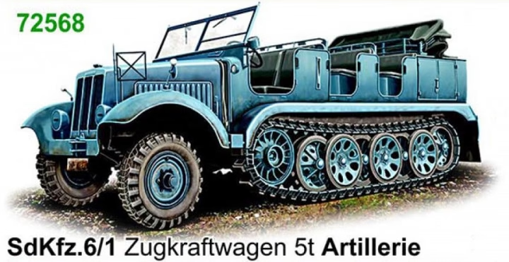 ACE 72568 Sd.Kfz. 6/1 Zugkraftwagen 5t Artillerie 1/72 – zdjęcie 3