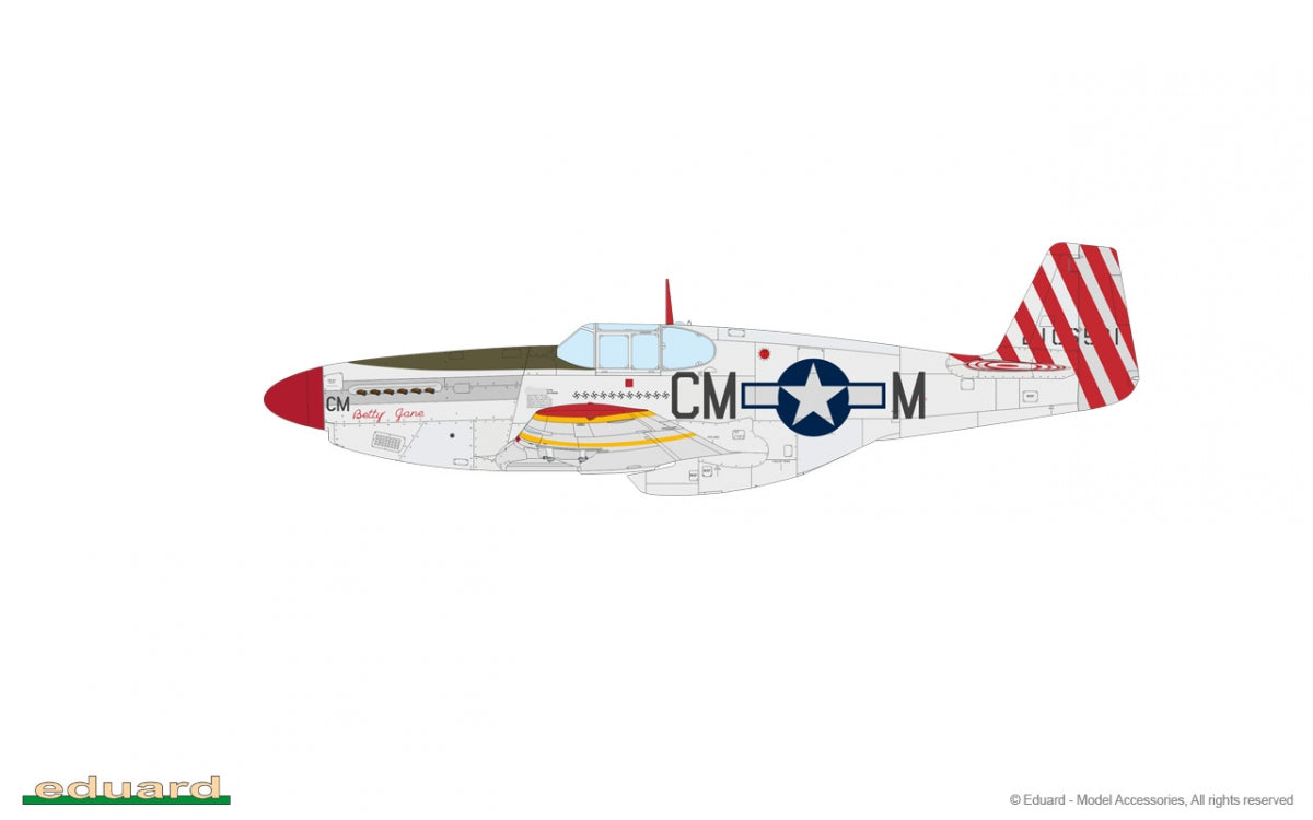 Eduard 82107 P-51B Mustang Birdcage canopy 1/48 – immagine 8