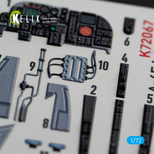 KELIK K72067 A-6E INTRUDER INTERIOR 3D DECALS FOR ITALERI KIT 1/72 – immagine 5