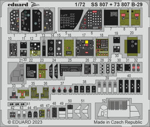 Eduard BIG72177 B-29 HOBBY 2000, ACADEMY 1/72 – immagine 6