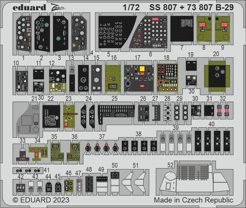 Eduard BIG72177 B-29 HOBBY 2000, ACADEMY 1/72 – immagine 6