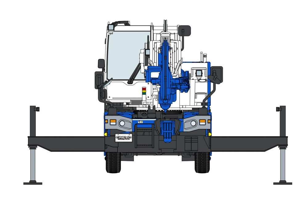 Hasegawa 66110 Tadano Rough Terrain Crane GR-130NL/N CREVO Mini G4 &amp;quot;H-Type Outrigger&amp;quot; 1/35 – image 6