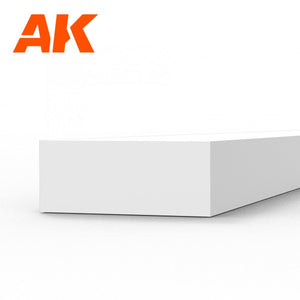 AK Interactive AK6532 STRIPS 2.00 X 5.00 X 350MM – STYRENE STRIP – (8 UNITS) – imagen 2