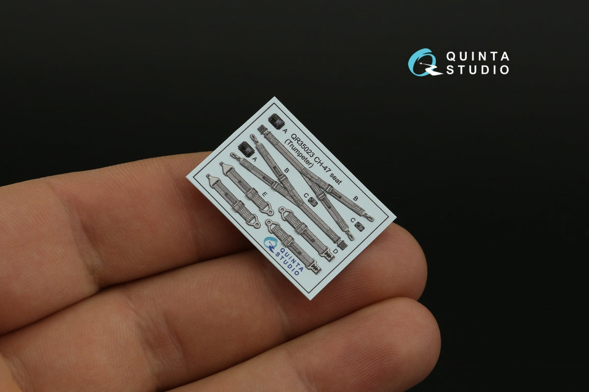 Quinta Studio QD35124 CH-47D 3D-Printed colored Interior on decal paper (Trumpeter) 1/35 – image 8